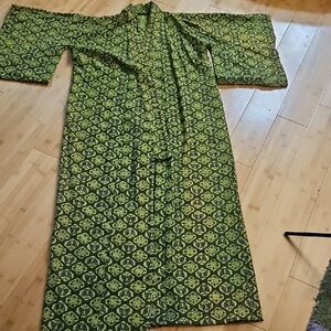 Vintage Butterfly Patterned Kimono Large